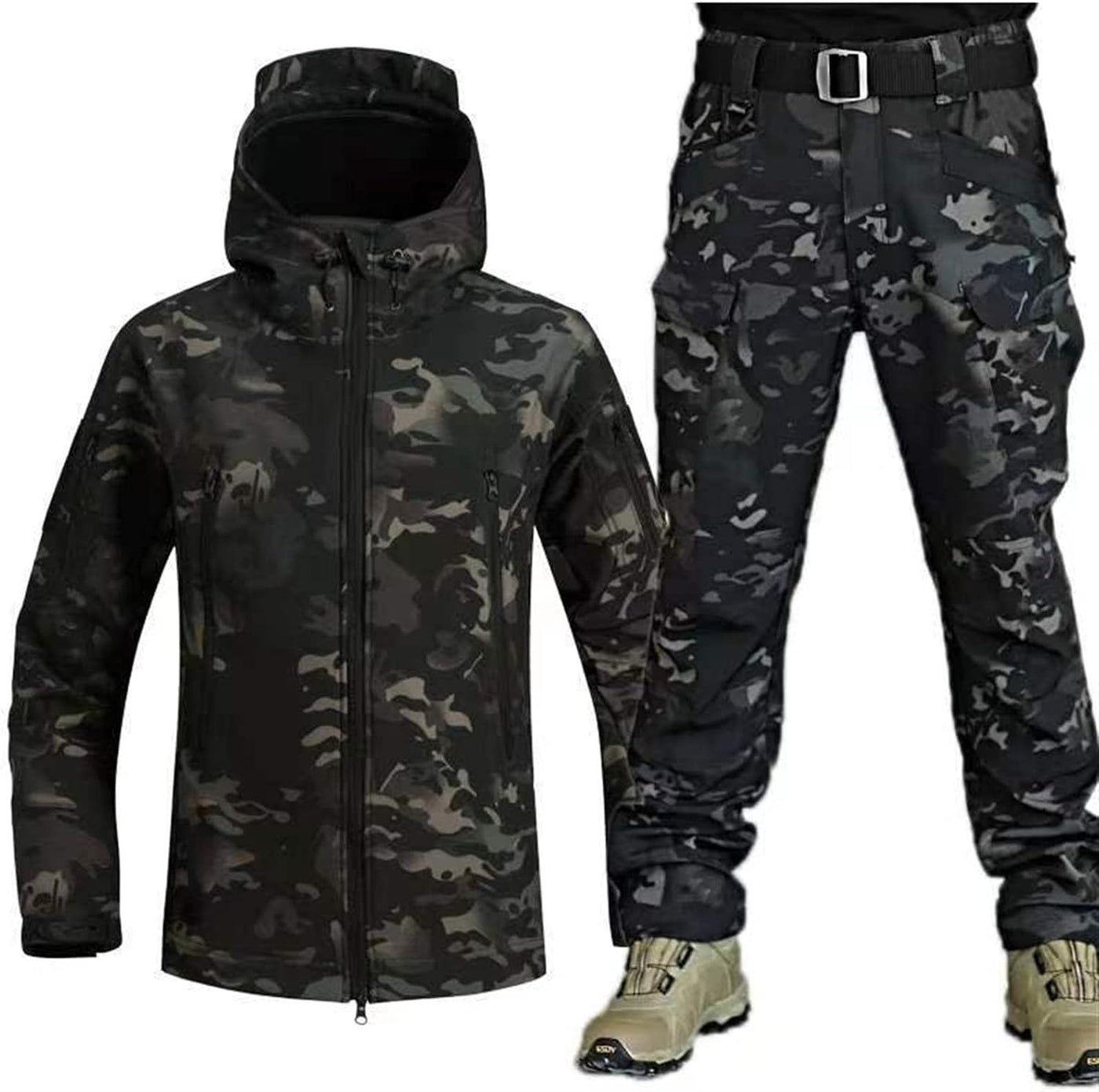 Set aus Jacke und Hose – taktische Outdoor-Jacke und Cargohose für Herren