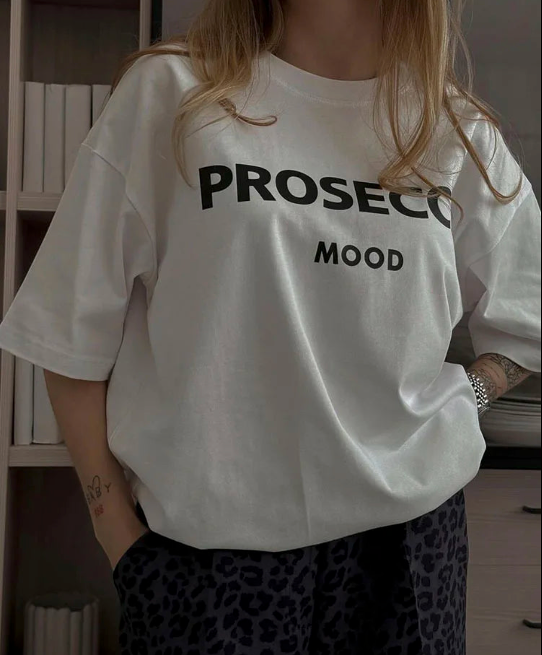 Damen-t-shirt in übergroße
