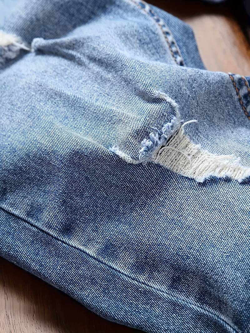 Skinny Jeans – Blau – Schmaler Schnitt – Zerrissene Jeans – Herrenjeans