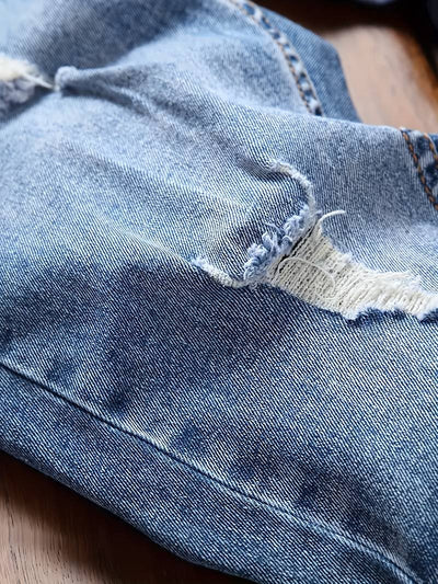Skinny Jeans – Blau – Schmaler Schnitt – Zerrissene Jeans – Herrenjeans