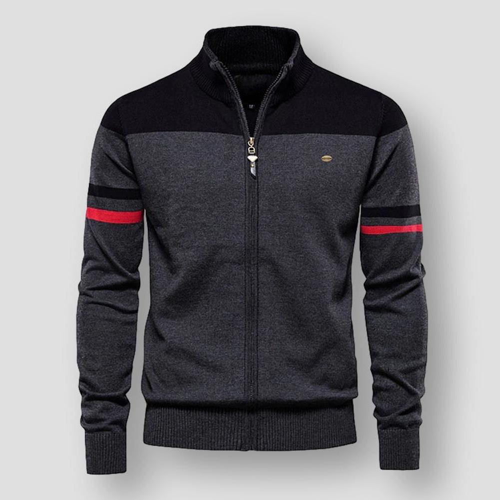 Zip-up weste für männer