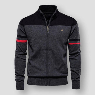 Zip-up weste für männer