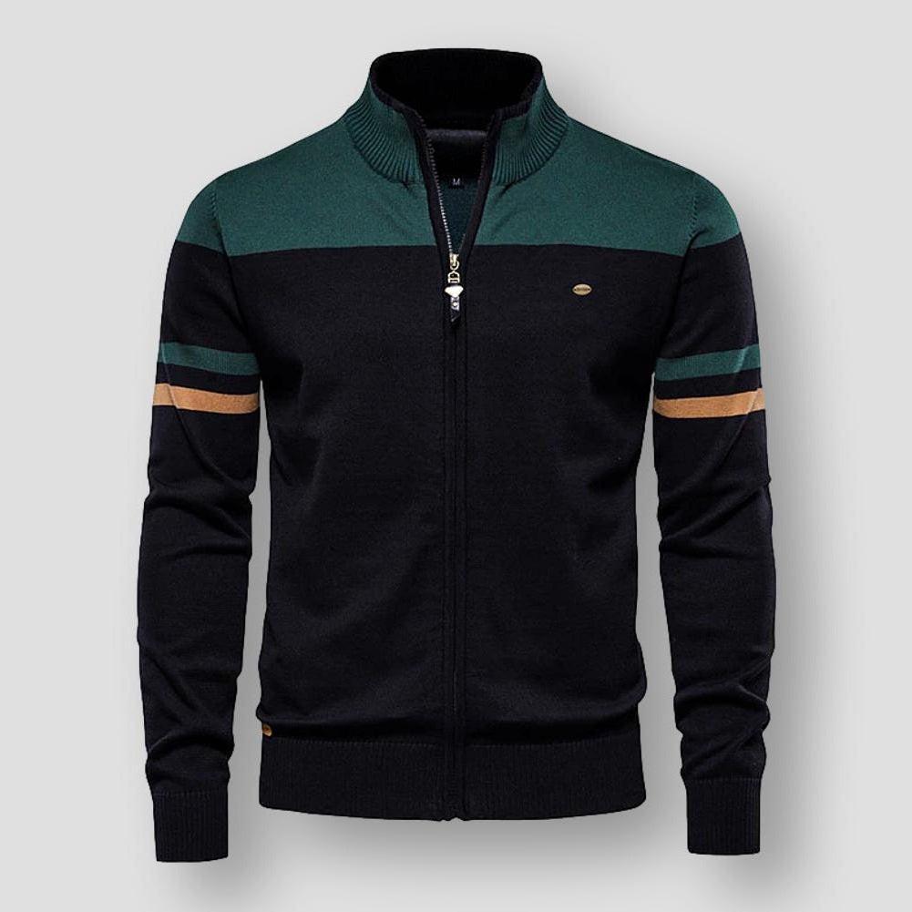 Zip-up weste für männer