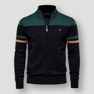 Zip-up weste für männer