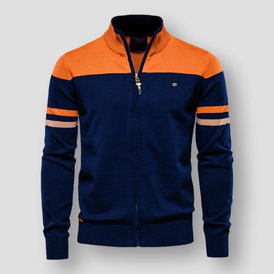 Zip-up weste für männer