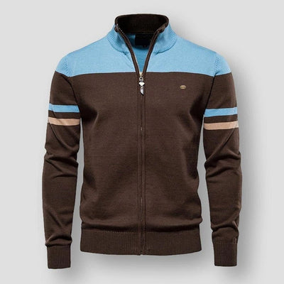 Zip-up weste für männer