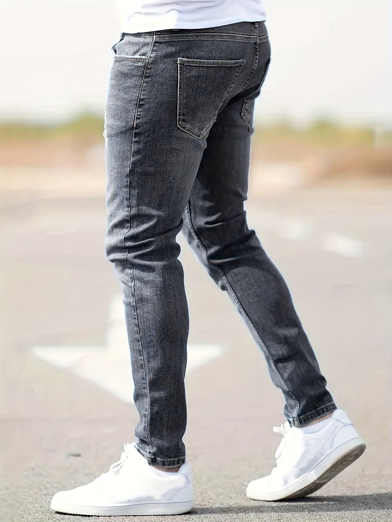 Slim-Fit-Jeans | Stretch | Rissig | Skinny-Jeans | Herrenjeans