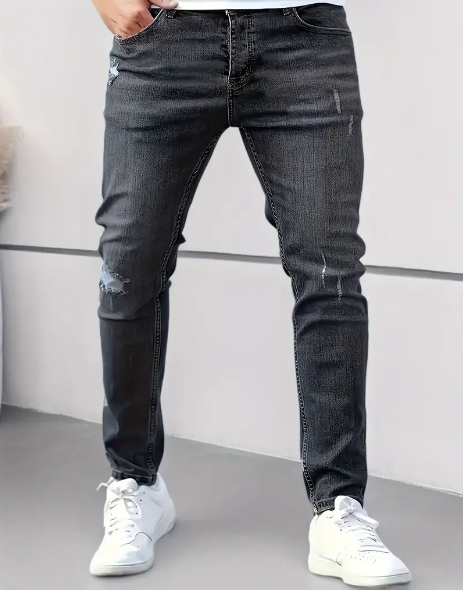 Slim-Fit-Jeans | Stretch | Rissig | Skinny-Jeans | Herrenjeans