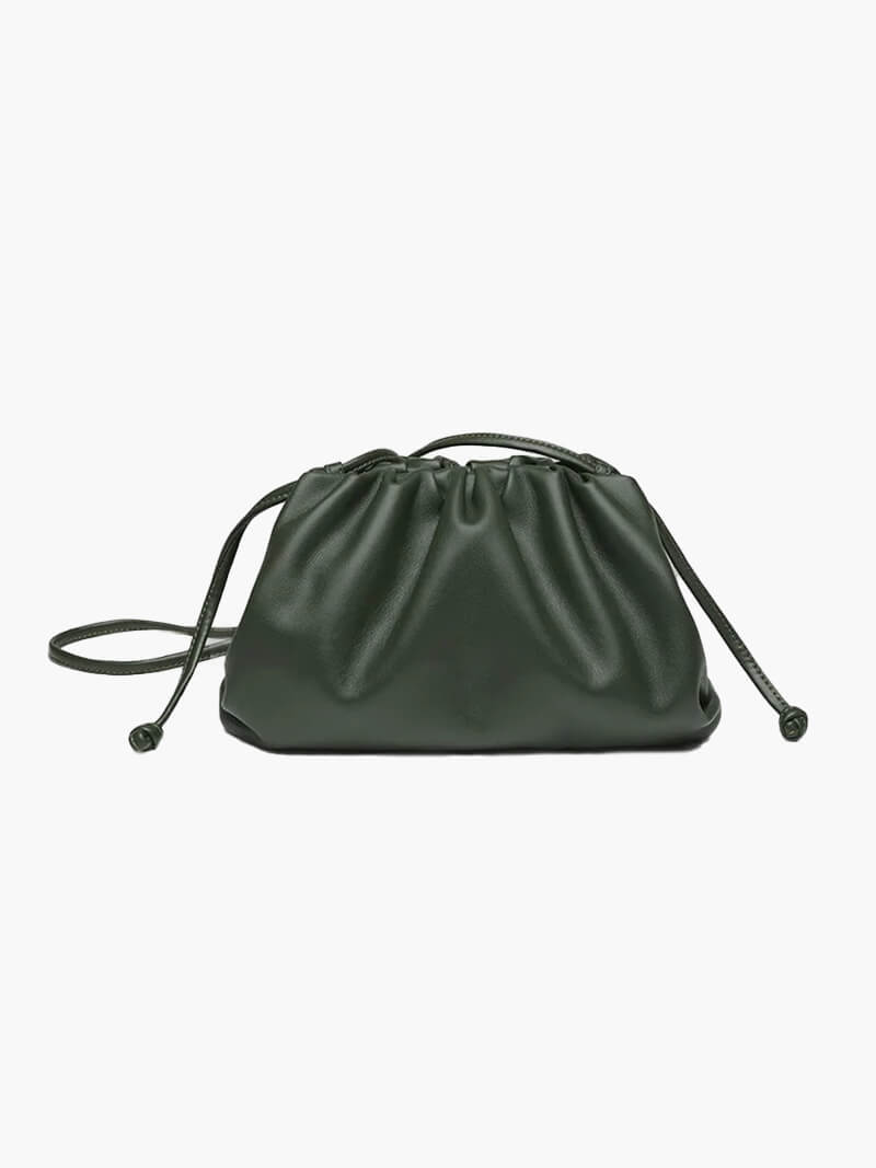 Damen Crossbody Tasche aus veganem Leder – Elegante Dumpling Bag