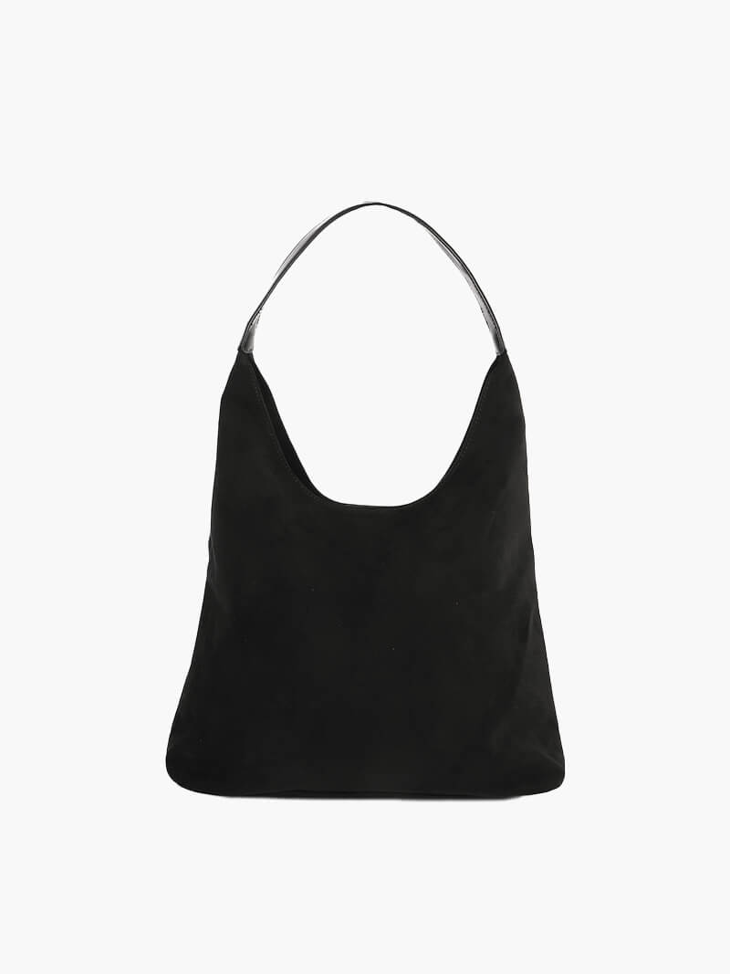 Elegante vegane Wildleder-Tasche – Geräumige Schulterhandtasche