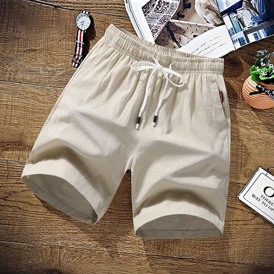 Sommer-Short - Herren-Shorts mit elastischer Taille und Kordelzug für den Strand