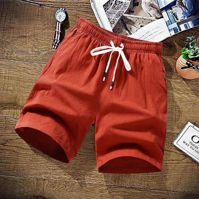 Sommer-Short - Herren-Shorts mit elastischer Taille und Kordelzug für den Strand