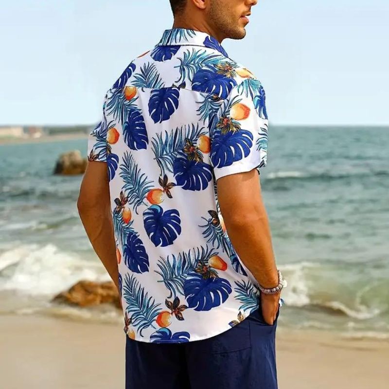 Sommerhemd - Kurzarm - Button-Up - Hawaiihemd - Herrenhemden