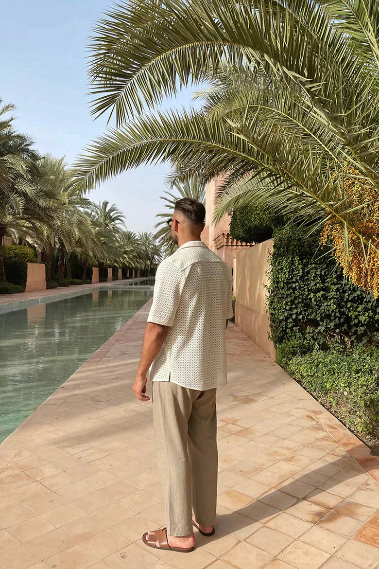 Sommerhemd – mit Knöpfen – leicht – kurzärmliges Hemd – Herrenhemden