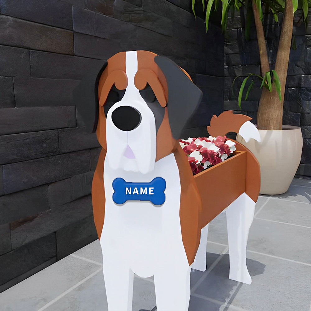 Bernese Mountain Dog Flower Pot