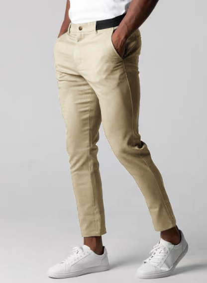 Stretch-Hosen | Elastische Taille | Slim Fit | Chinos | Herrenhosen