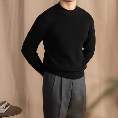 Strickpullover | Gerippt | Rundhalsausschnitt | Strickpullover | Herrenbekleidung