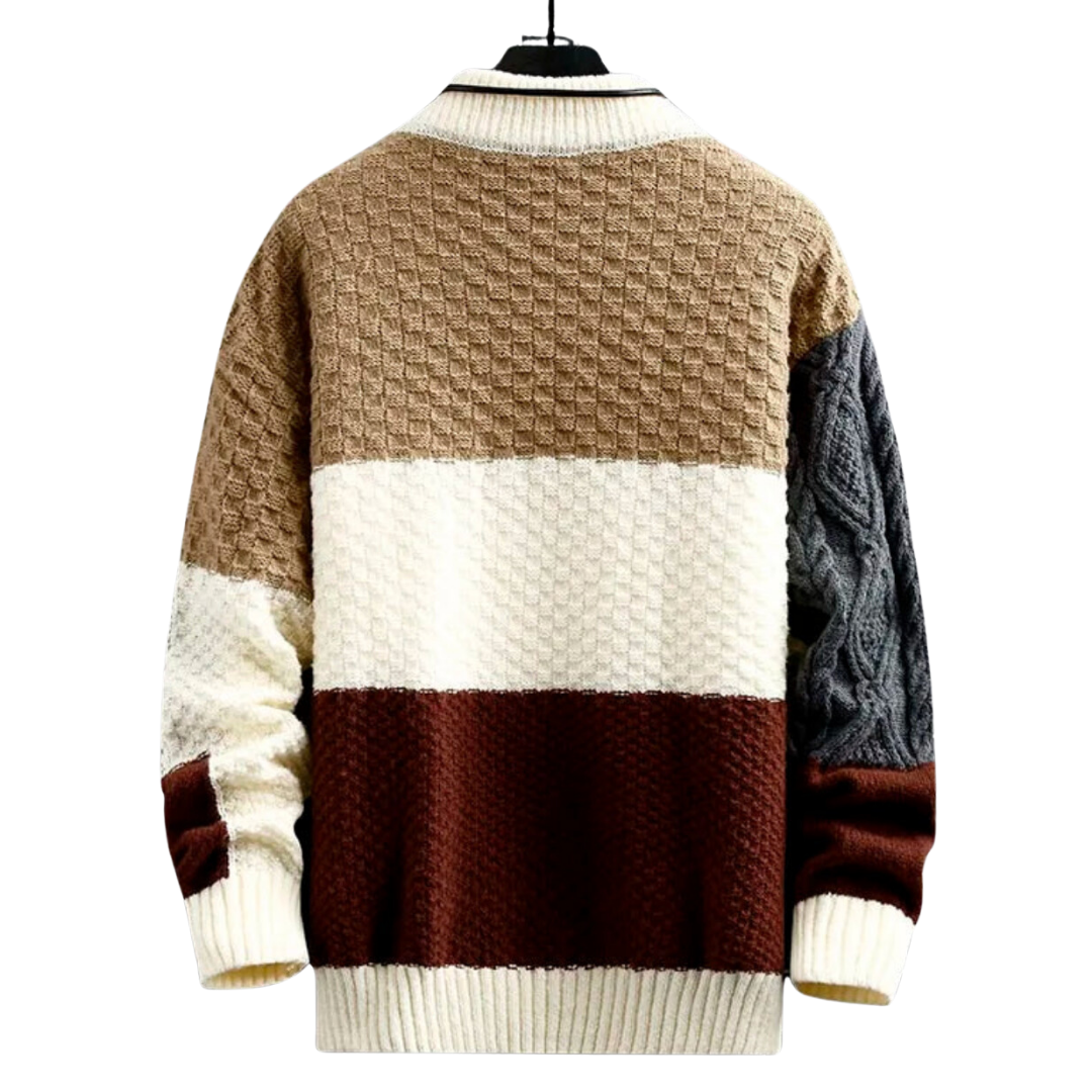 Strickpullover | Winter | Rundhalsausschnitt | Grobstrickpullover | Herren-Strickwaren