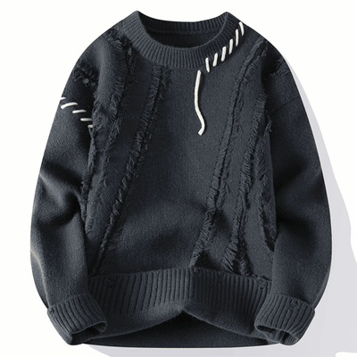 Strickpullover | Winter | Rundhalsausschnitt | Grobstrickpullover | Herren-Strickwaren