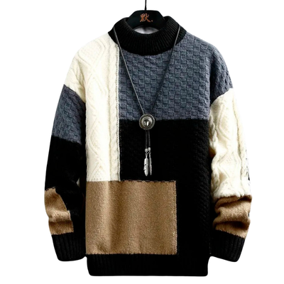 Strickpullover | Winter | Rundhalsausschnitt | Grobstrickpullover | Herren-Strickwaren