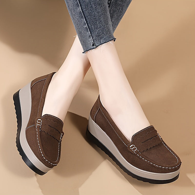 StrideLux™ – Bequeme Plateau Loafer für Damen