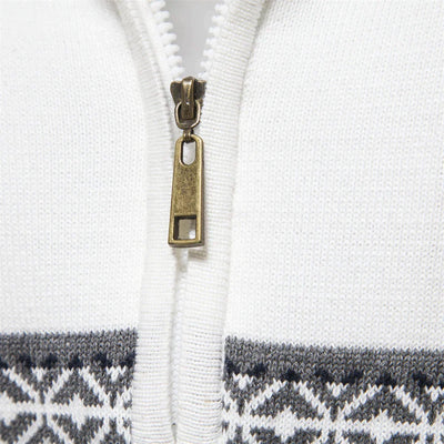 Nordischer winterpullover für männer