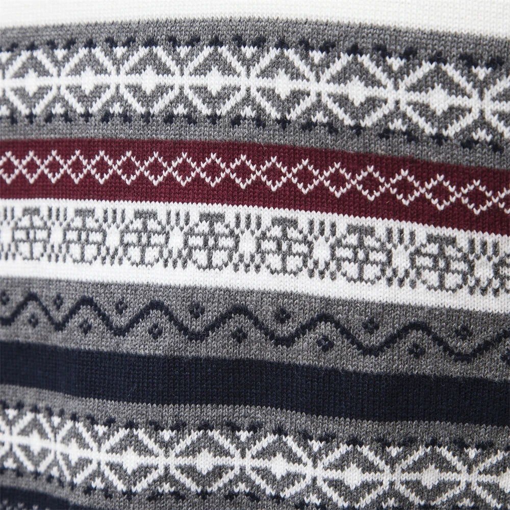 Nordischer winterpullover für männer