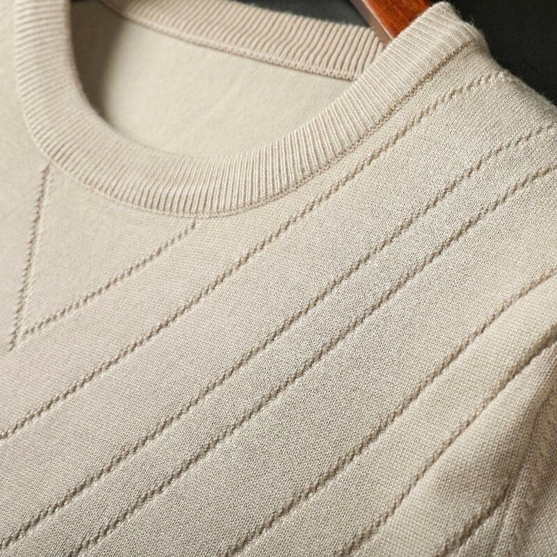 T-Shirt | Kaschmir | Lockere Passform | Rundhalsausschnitt T-Shirt | T-Shirts für Herren