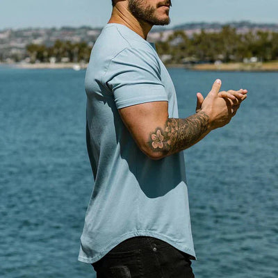 T-Shirt – Slim Fit – Rundhalsausschnitt – Sport-T-Shirt – Herren-T-Shirts