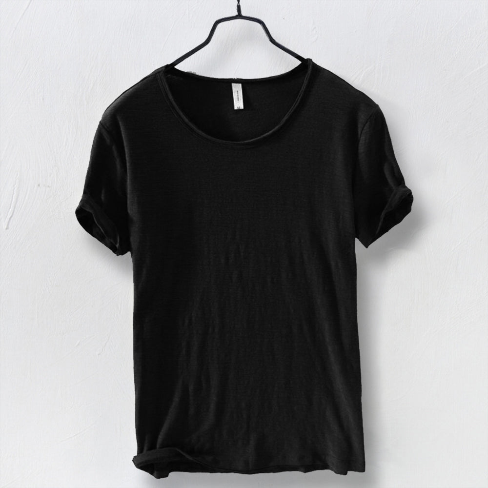 T-Shirt – leicht – mit kurzen Ärmeln – Rundhalsausschnitt – Herrenbekleidung