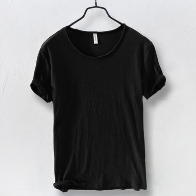 T-Shirt – leicht – mit kurzen Ärmeln – Rundhalsausschnitt – Herrenbekleidung