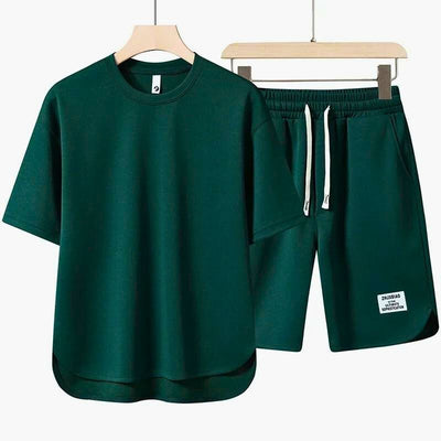T-Shirt und Shorts Set - Lässig - Sweat-Shorts - Zweiteiler - Herrenbekleidung