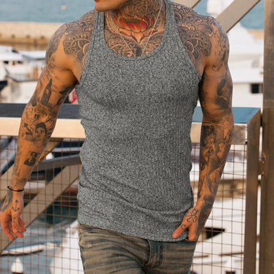 Tanktop – lässiges, ärmelloses, schmal geschnittenes Sport-Top für Herren