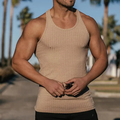 Tanktop – lässiges, ärmelloses, schmal geschnittenes Sport-Top für Herren