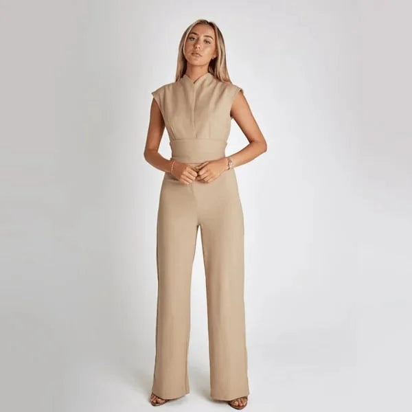 Luna | Sleeveless Jumpsuit with Wide Leg for Women