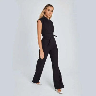 Luna | Sleeveless Jumpsuit with Wide Leg for Women
