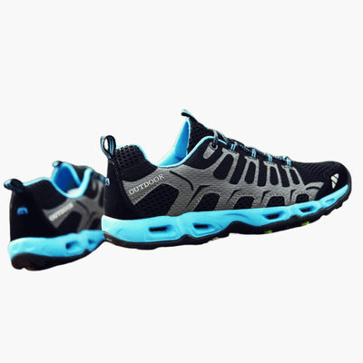 Unisex Trekking-Schuhe mit Schnürverschluss und profilierter Außensohle