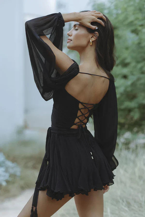 Luxuriöses minikleid für frauen