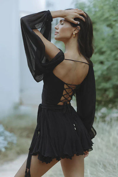 Luxuriöses minikleid für frauen