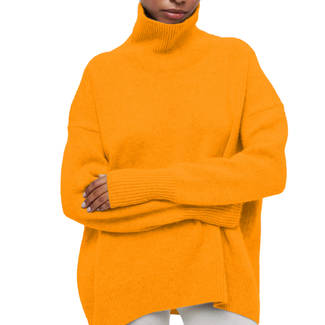 Pullover mit hohem Kragen für Damen