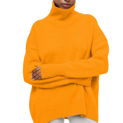 Pullover mit hohem Kragen für Damen