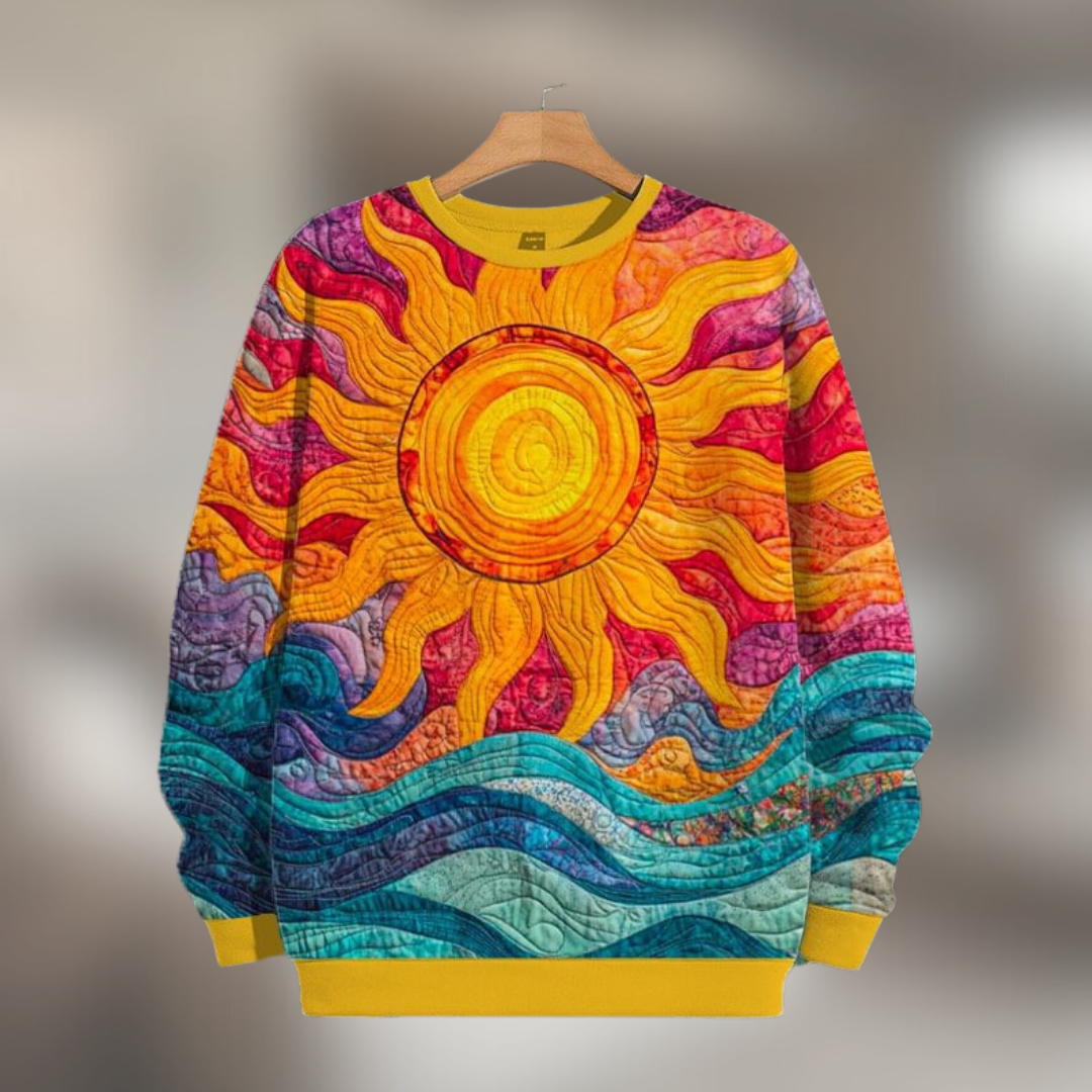 Eugénie™ | Kapuzenpullover Patchwork Sonne