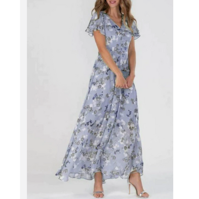 Damen Sommer Formelles Blumen Hochzeitsgast Kleid | Maxi