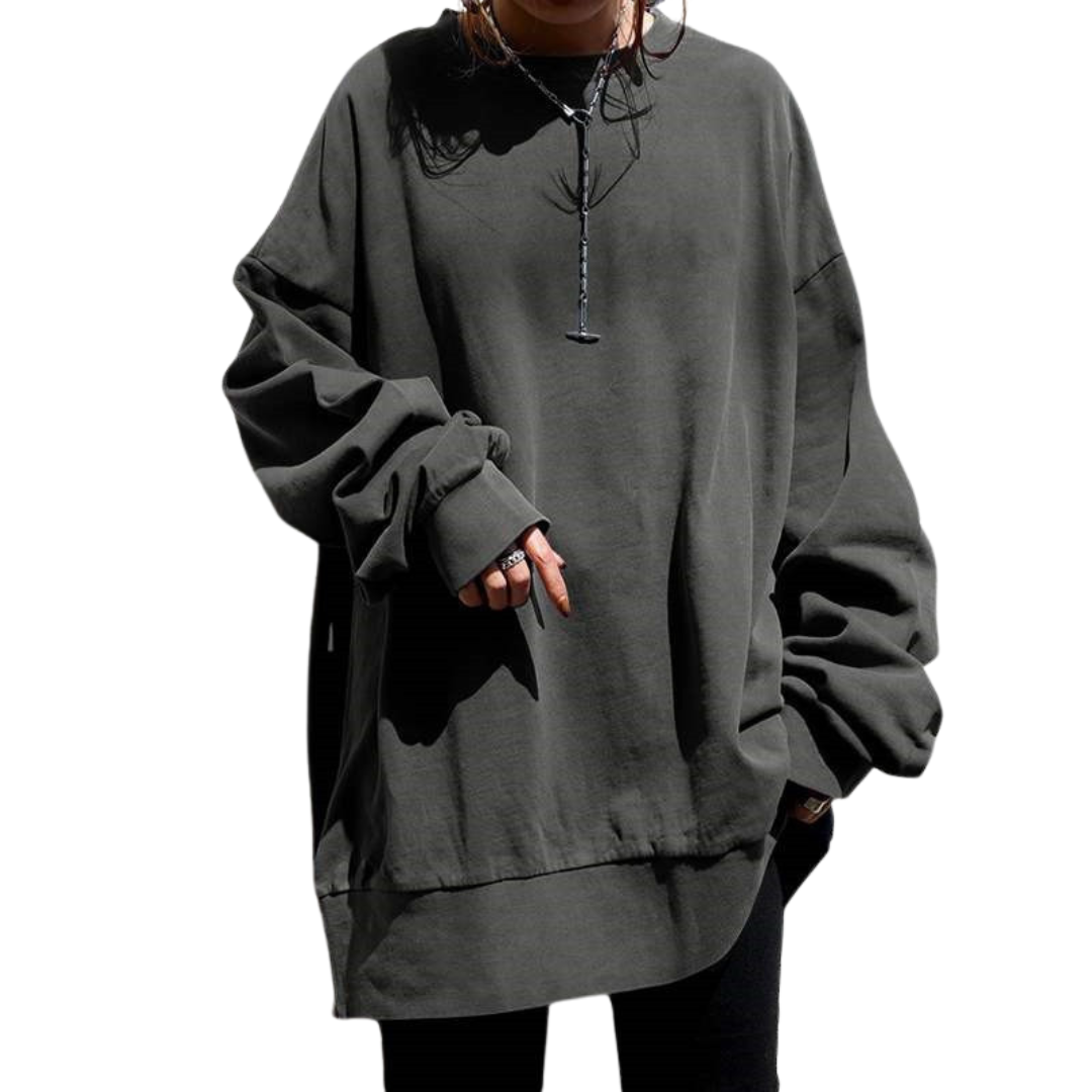 Lässiges Sweatshirt mit lockerer Passform für Damen