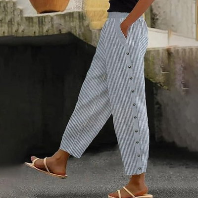 Kurze Sommerhose Für Damen | Gestreift