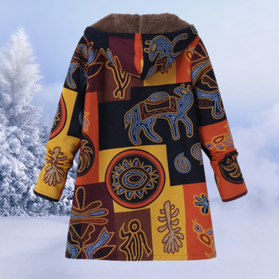 Fleecejacke mit kapuziner