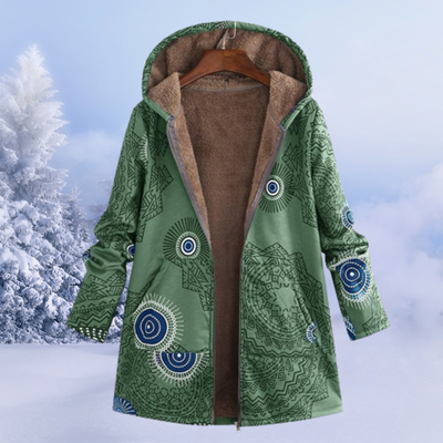 Fleecejacke mit kapuziner
