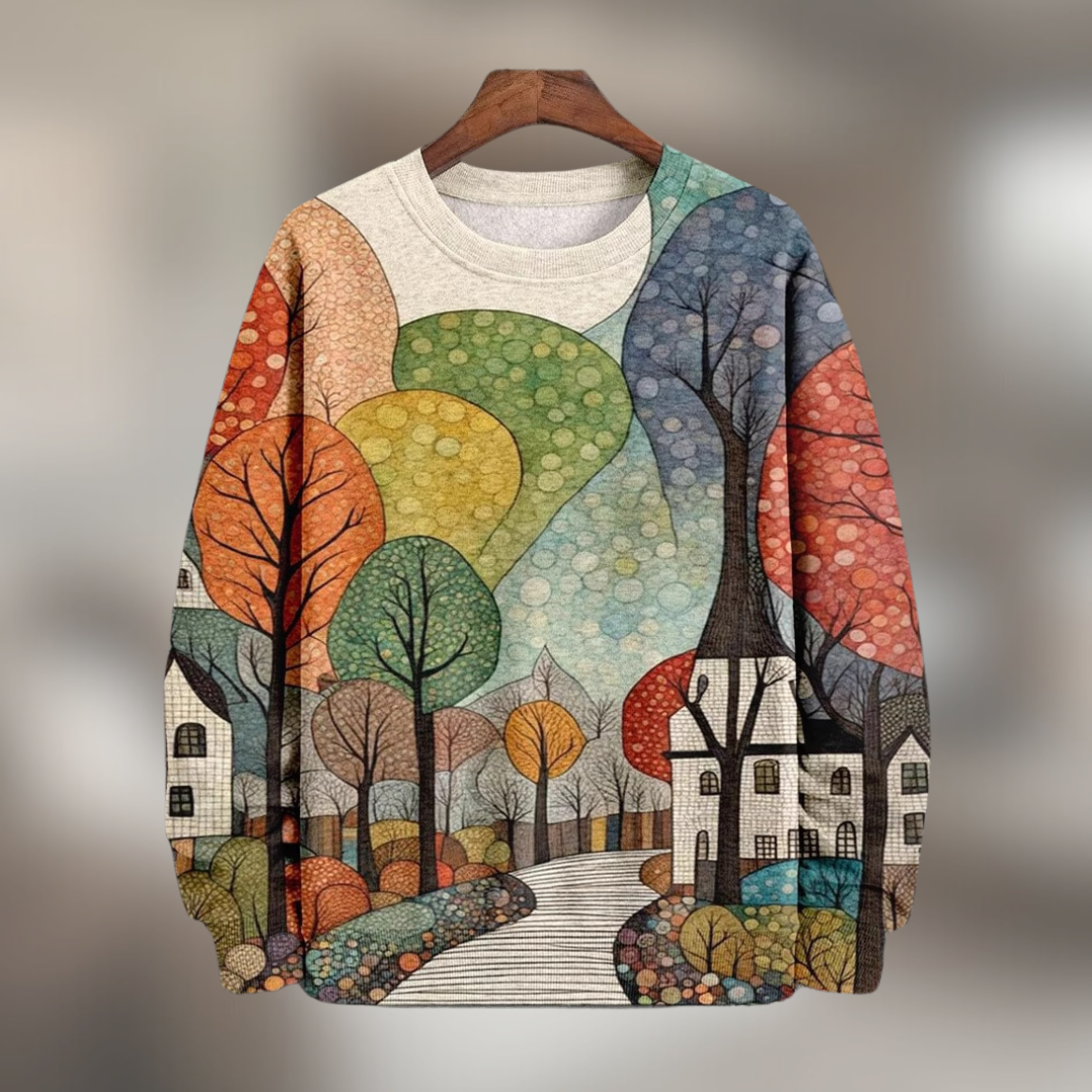 Sophie™ | Sweatshirt Soleil im Collage-Design