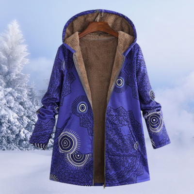 Fleecejacke mit kapuziner