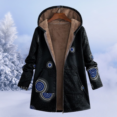 Fleecejacke mit kapuziner